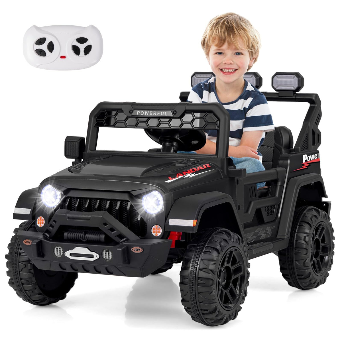 Costzon Kids Ride on Truck, 12V Electric Ride on Car with Remote Contr ...