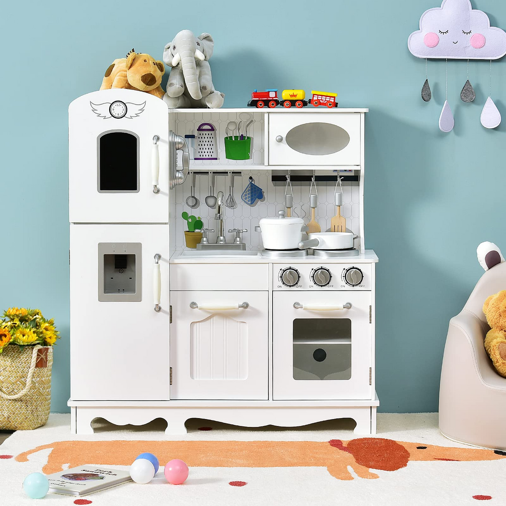 15Pcs Kids Role Play Fridge Toy Mini Refrigerator Playset Educational Home  Appliance Toy