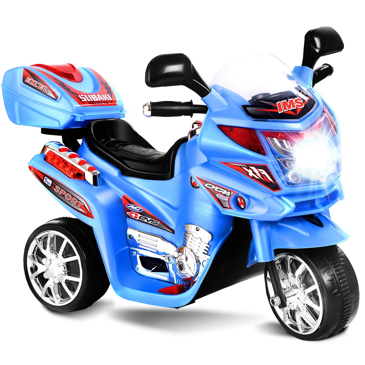 Costzon Kids Ride on Motorcycle, high quality Licensed BMW 6V Battery Powered 3 Wheels Motorc